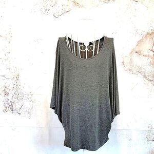 S & D pullover crewneck sweater in marled grey Women's Size M